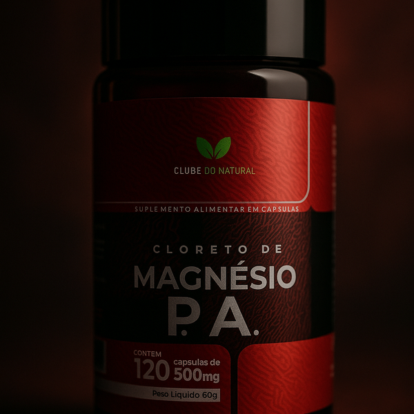 CLORETO DE MAGNÉSIO P.A – CLUBE DO NATURAL 120 CAPS 500MG