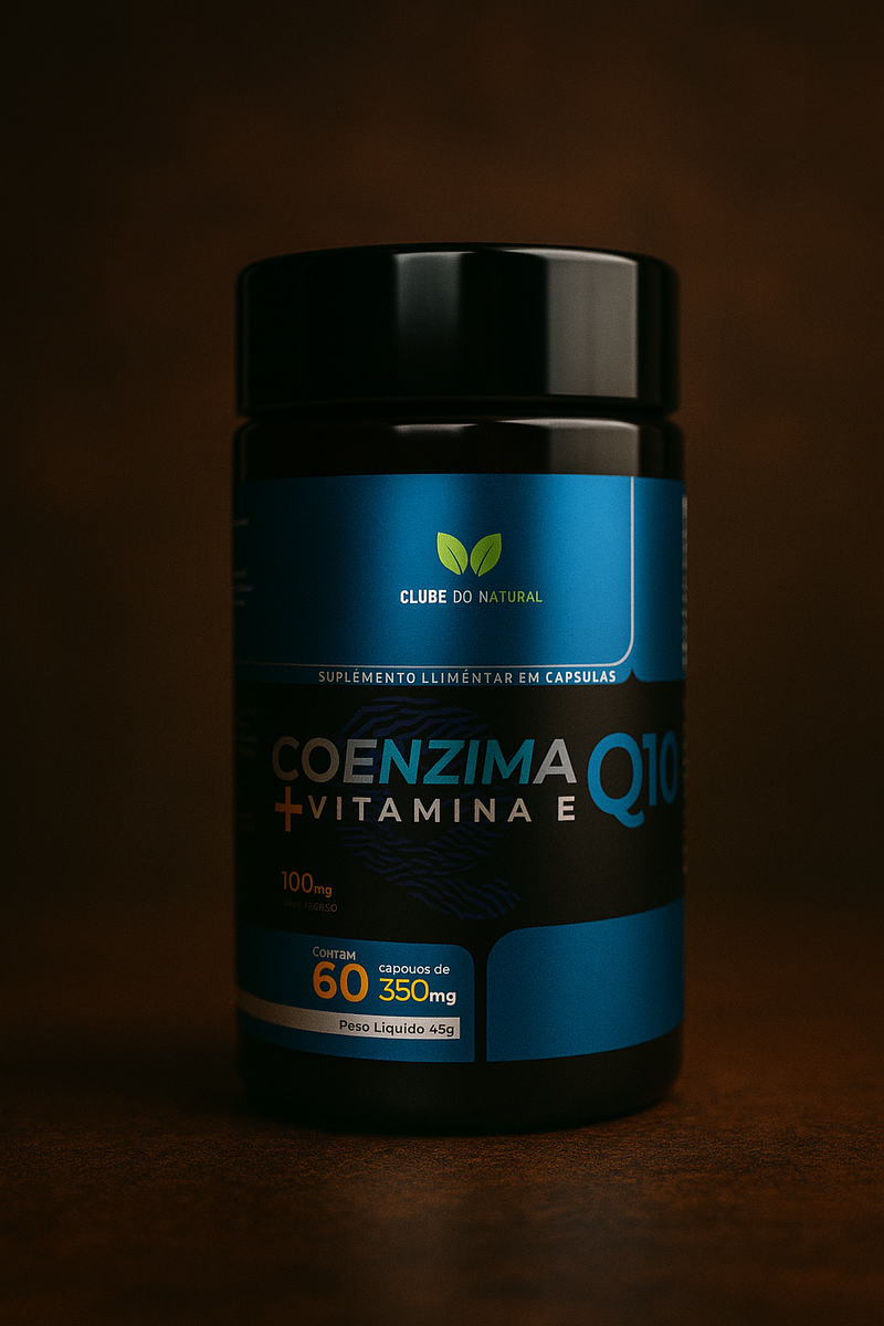 COENZIMA Q10 + VITAMINA E - CLUBE DO NATURAL 60 CAPS 350MG