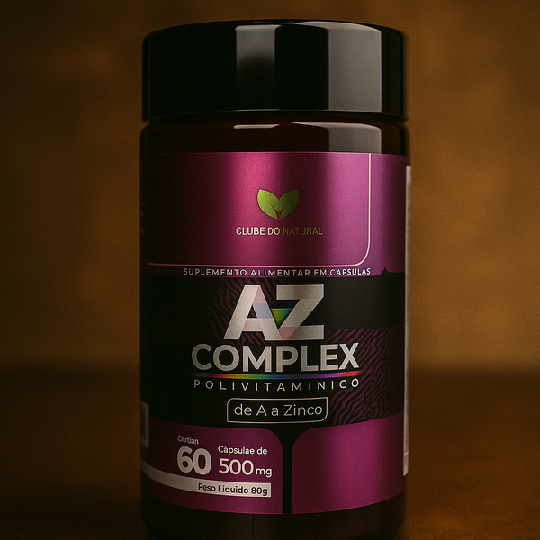 A-Z COMPLEX - CLUBE DO NATURAL 60 CAPS 500MG