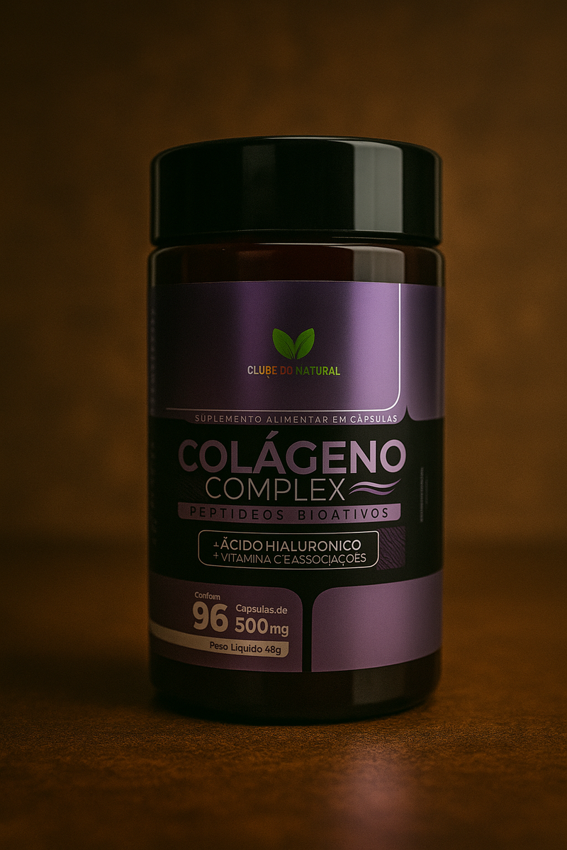 COLÁGENO COMPLEX - CLUBE DO NATURAL 96 CAPS 500MG