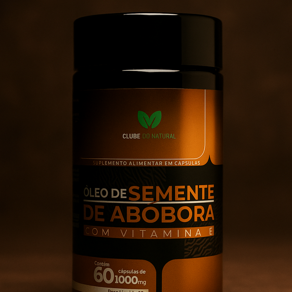 ÓLEO DE SEMENTE DE ABÓBORA CLUBE DO NATURAL 60 CAPS 1000MG
